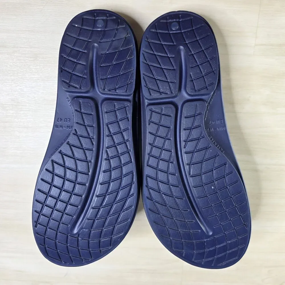 Oofos Ooriginal Blue Men’s Size 14 Recovery‎ Thong Flip Flop Sandals Comfort
